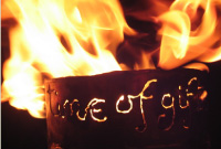 braziers were as a feature of the winter celebration at Eden